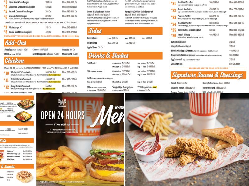 Whataburger Menu