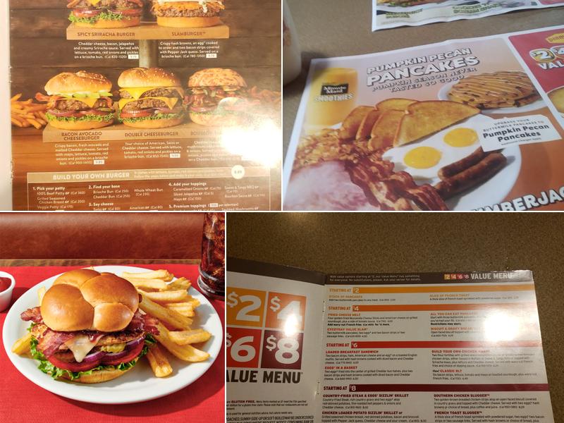 Denny's Restaurant Menu