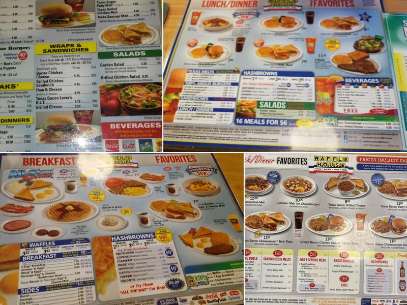 Waffle House Menu