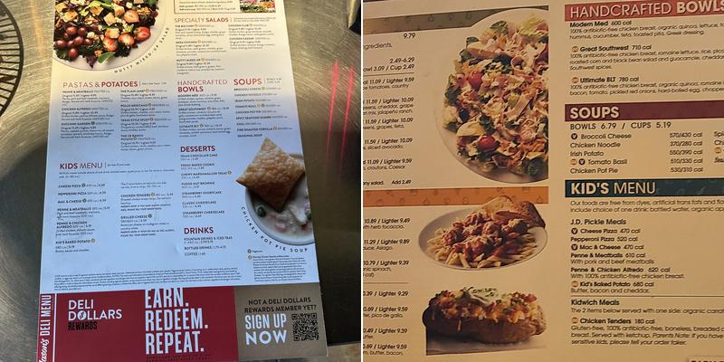 Jason's Deli Menu