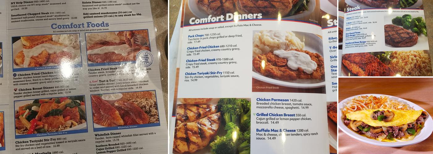 Country Pride Menu