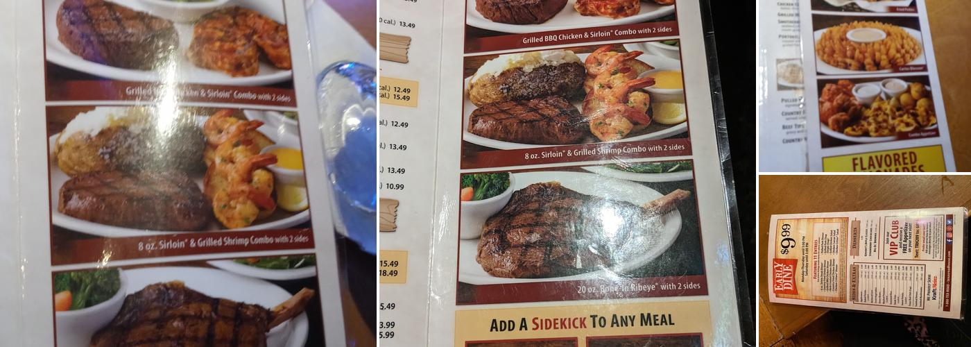 Texas Roadhouse Menu