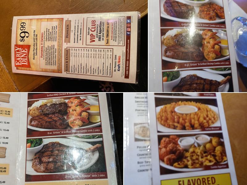 Texas Roadhouse Menu
