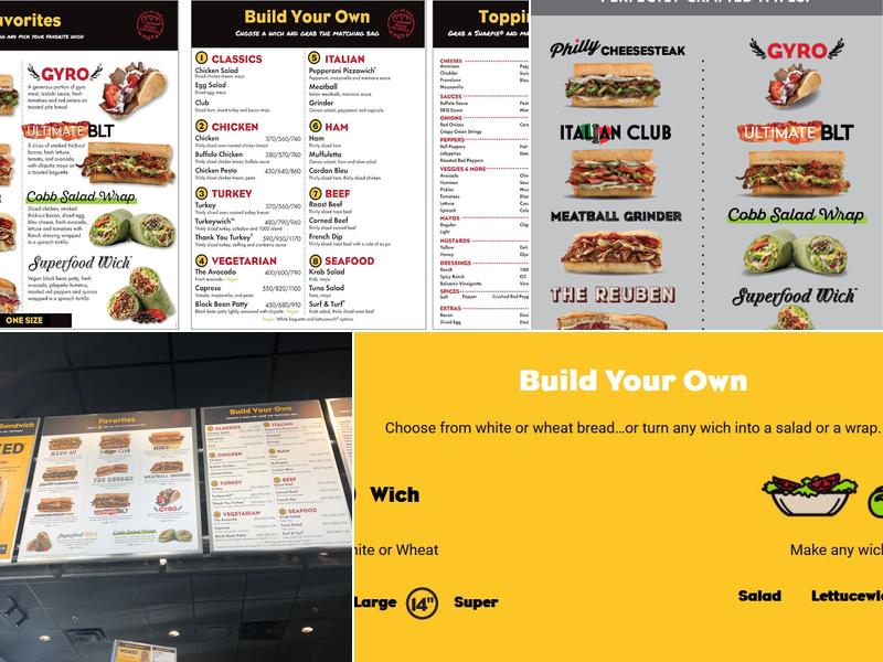 Which Wich Biltmore Park Menu