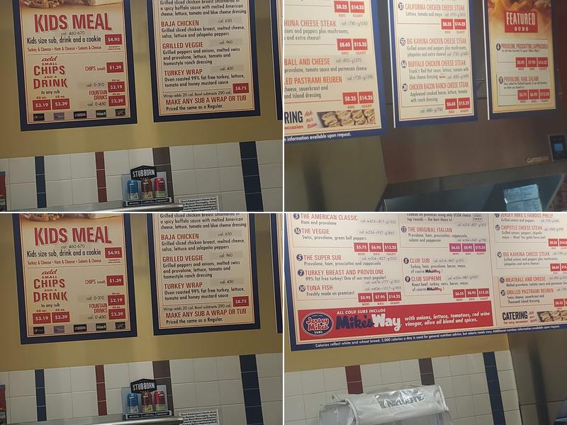 Jersey Mike's Subs Menu