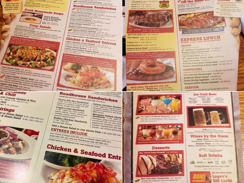 Logan's Roadhouse Menu