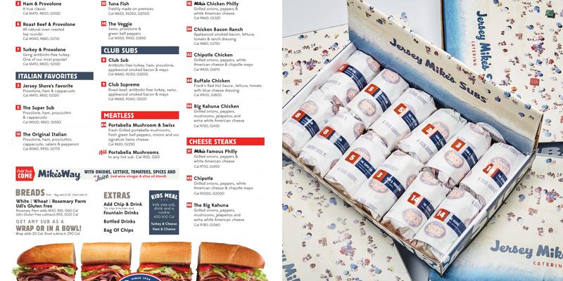 Jersey Mike's Subs Menu