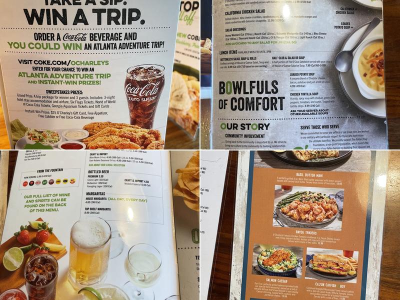 O'Charley's Restaurant & Bar Menu