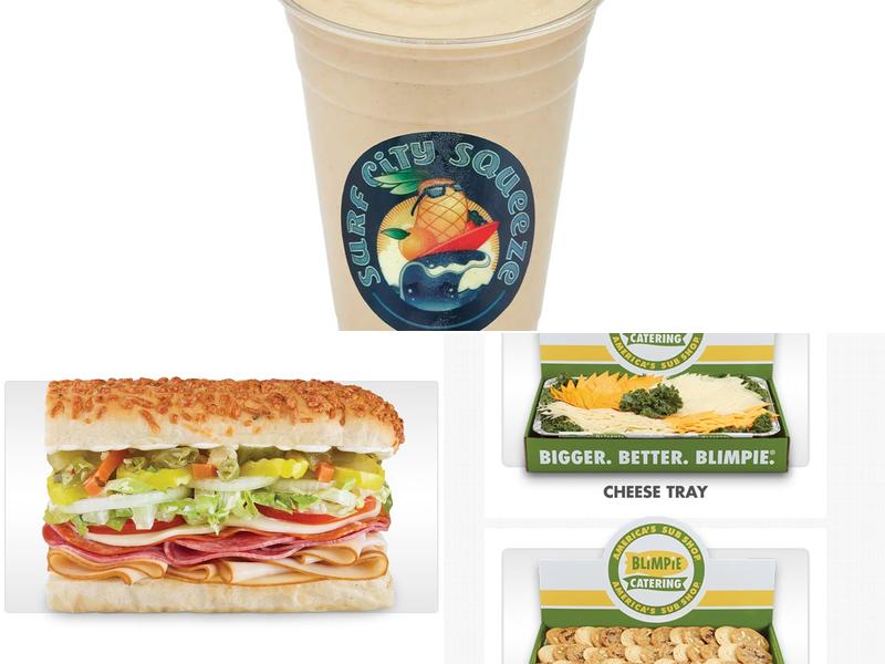 Blimpie Menu