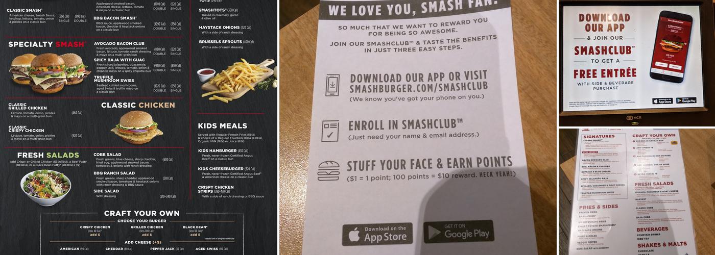 Smashburger Menu
