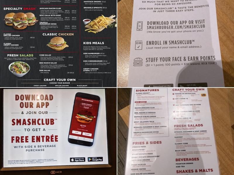 Smashburger Menu