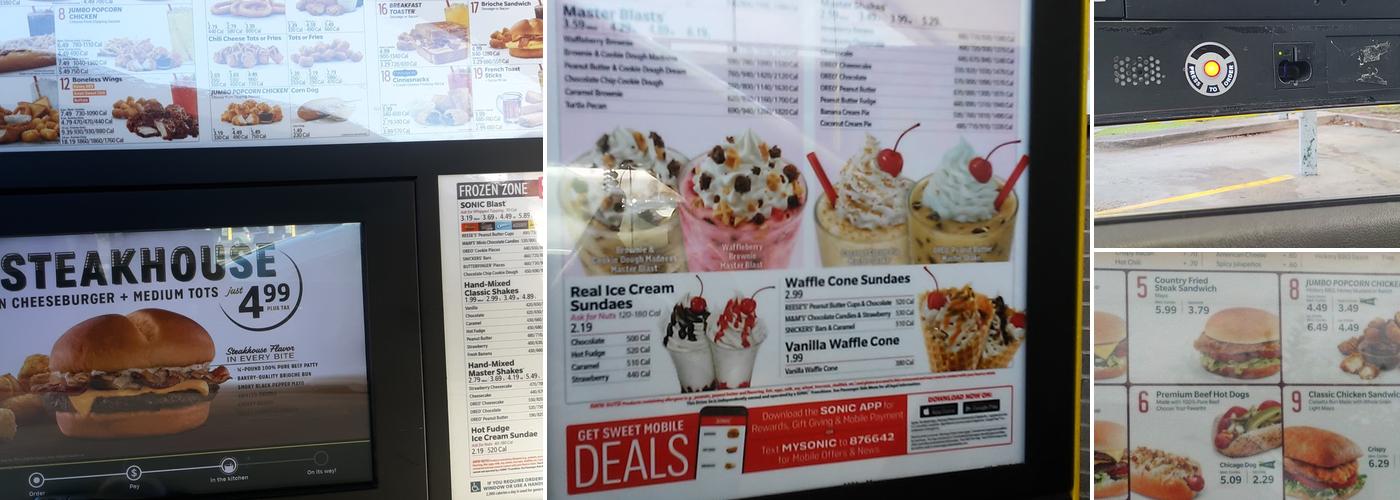 Sonic Drive-In Menu
