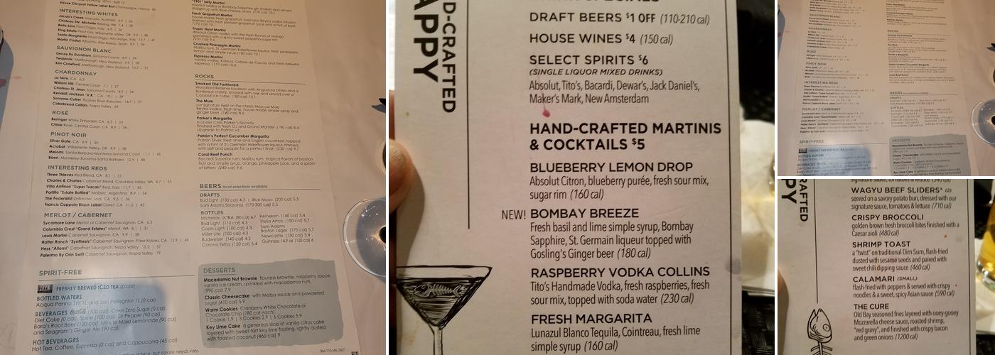 Bonefish Grill Menu
