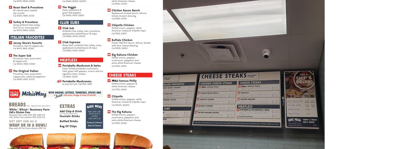 Jersey Mike's Subs Menu