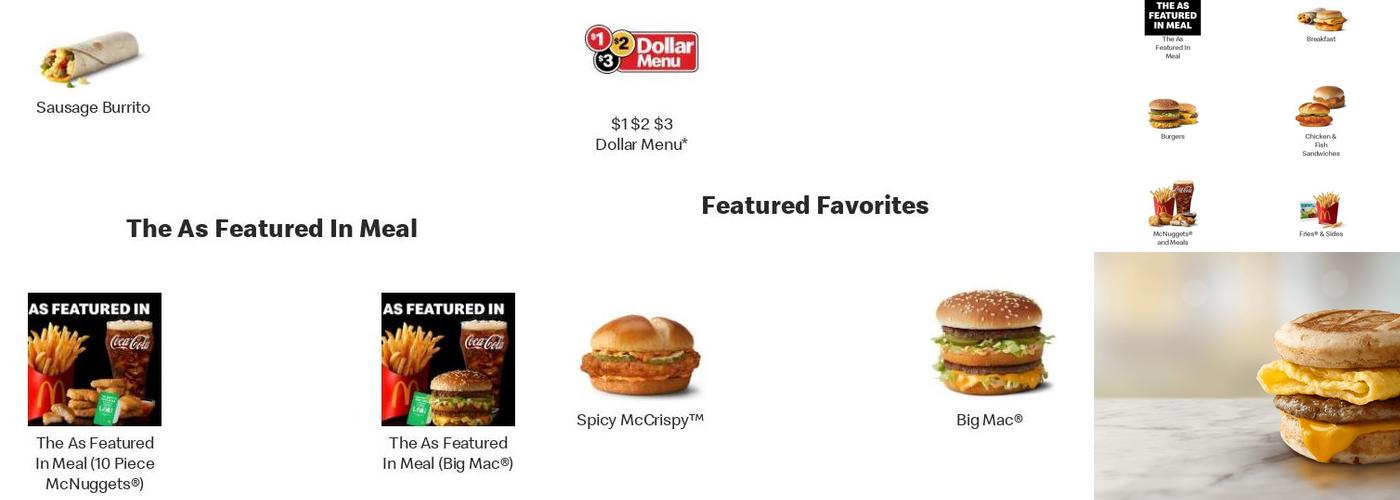 McDonald's Menu
