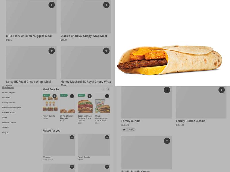 Burger King Menu