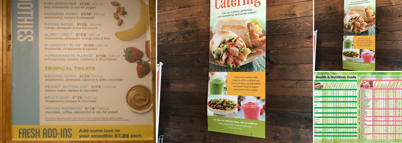 Tropical Smoothie Cafe Menu
