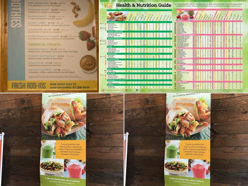Tropical Smoothie Cafe Menu