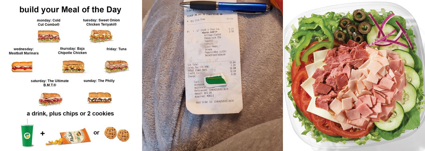 Subway Menu