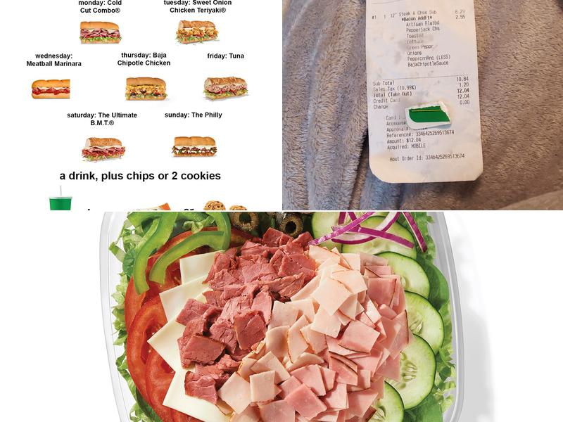 Subway Menu