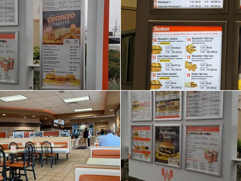 Whataburger Menu