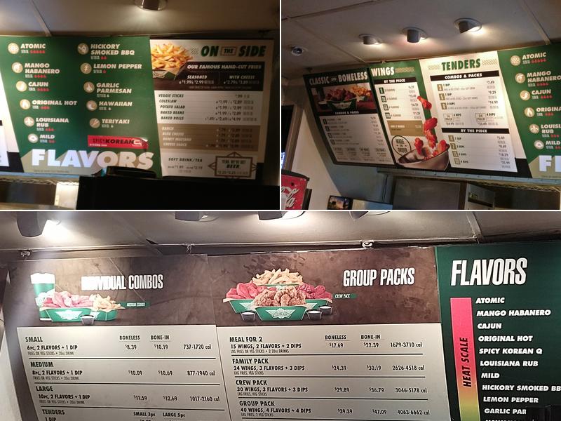 Wingstop Menu