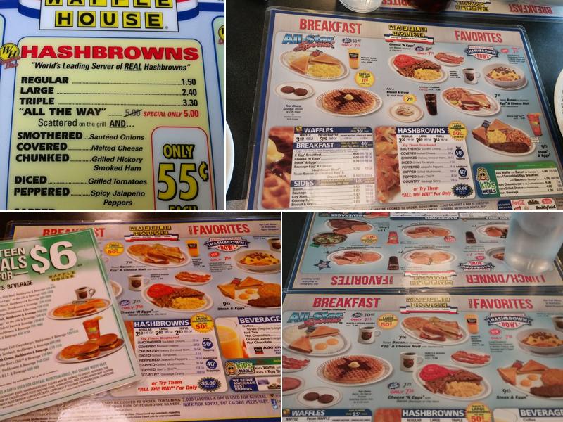 Waffle House Menu
