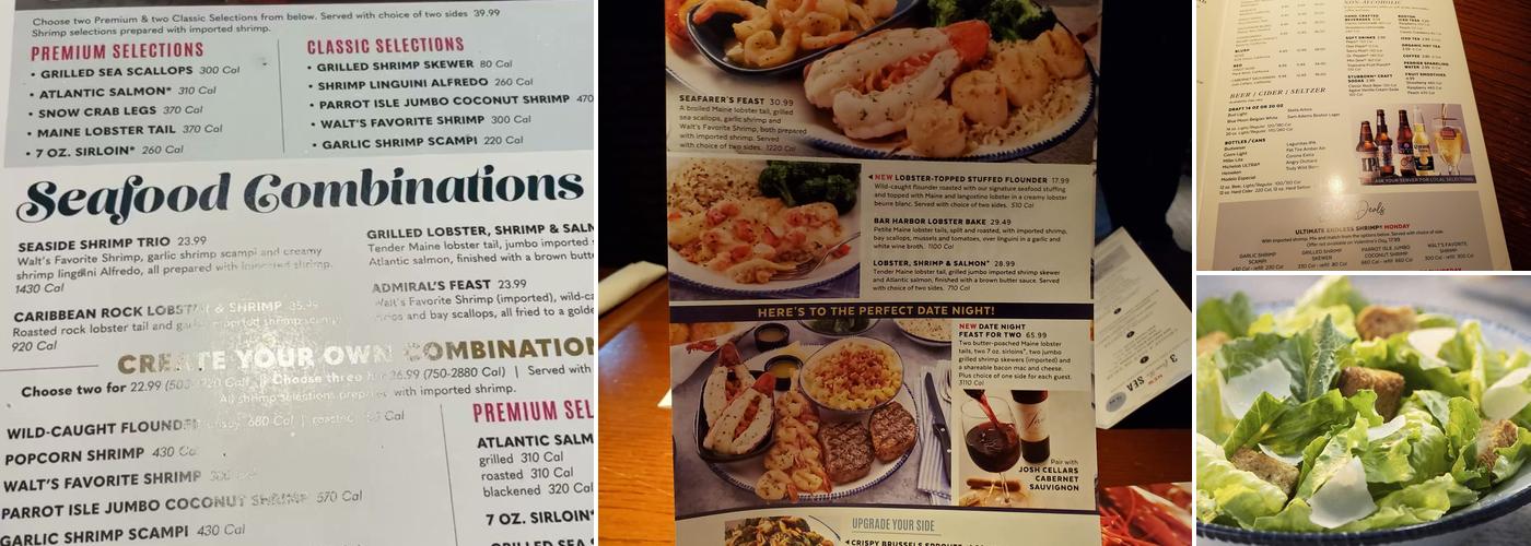 Red Lobster Menu