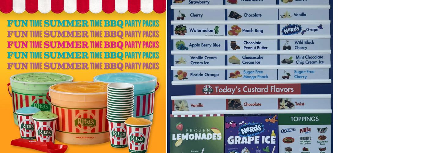 Rita's Italian Ice & Frozen Custard Menu