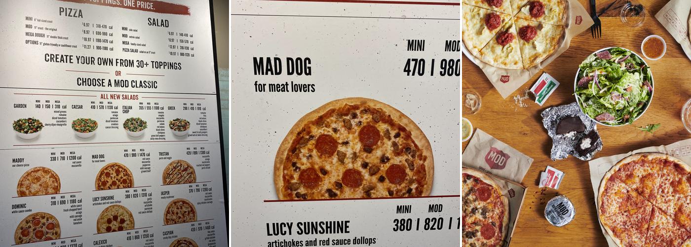 MOD Pizza Menu