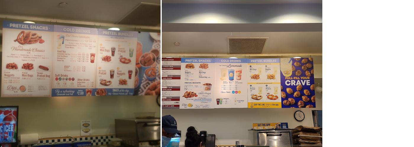 Auntie Anne's Menu