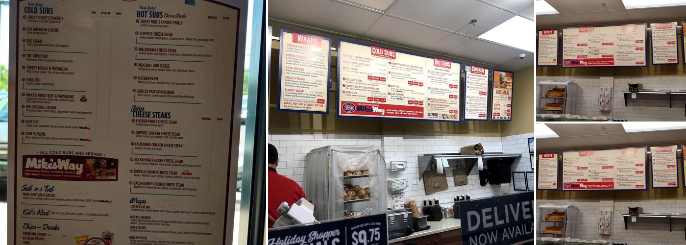 Jersey Mike's Subs Menu