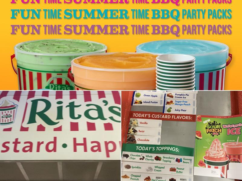 Rita's Italian Ice & Frozen Custard Menu