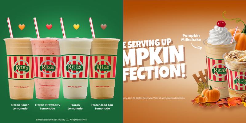 Rita's Italian Ice & Frozen Custard Menu