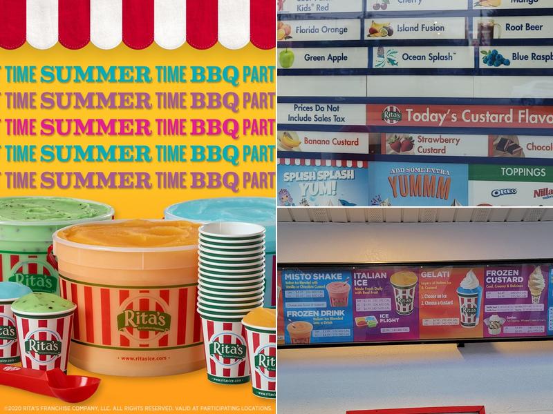 Rita's Italian Ice & Frozen Custard Menu