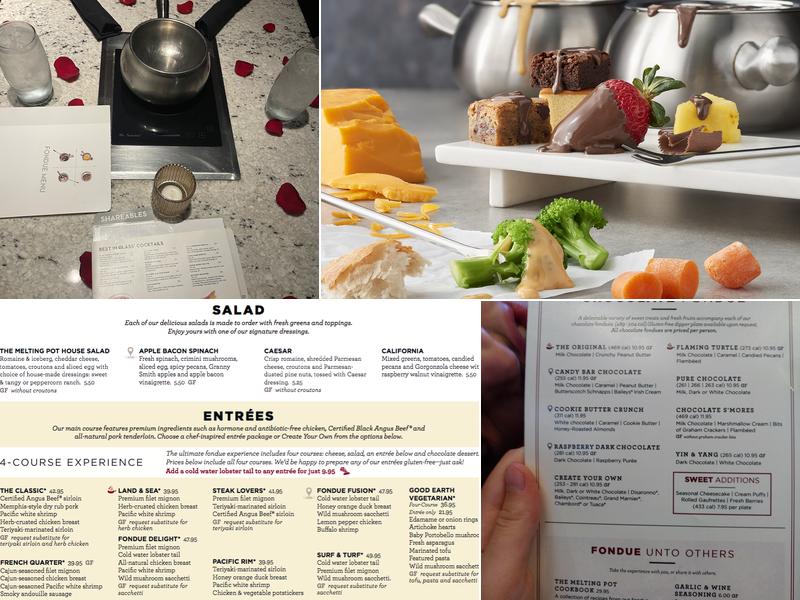 The Melting Pot Menu