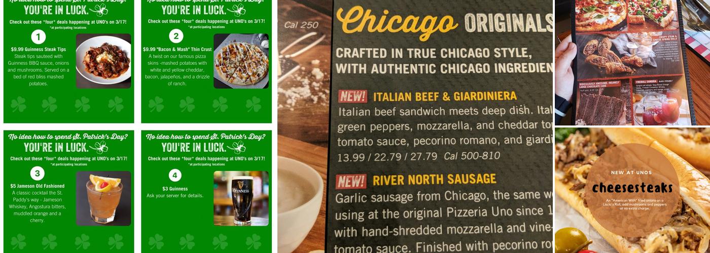 Uno Pizzeria & Grill Menu