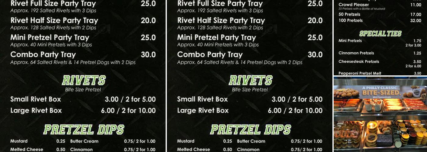 Philly Pretzel Factory Menu