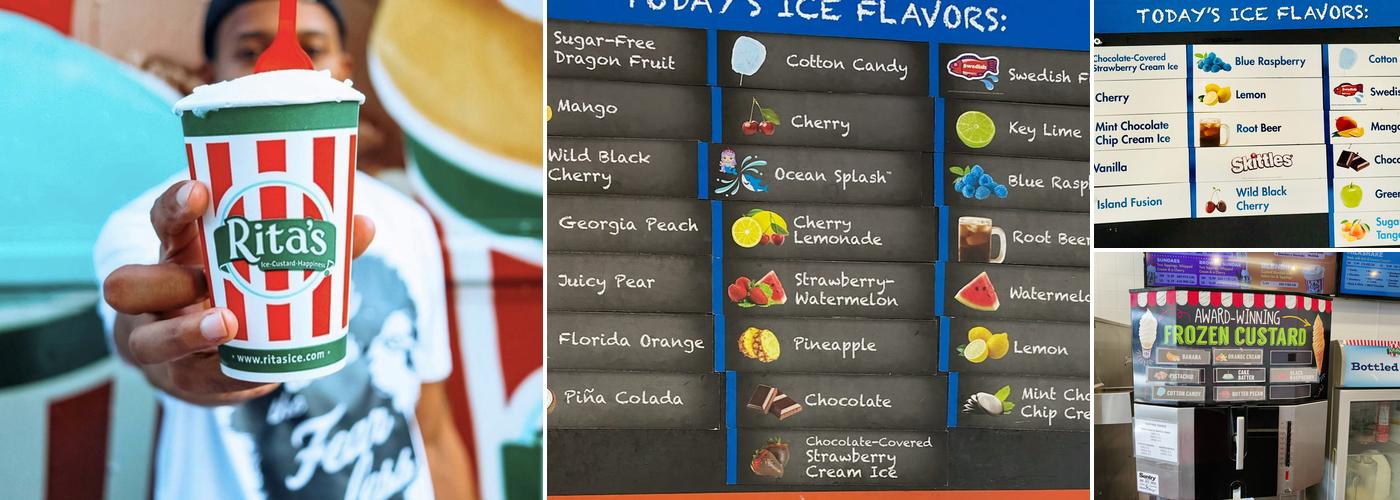 Rita's Italian Ice & Frozen Custard Menu