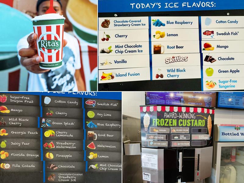 Rita's Italian Ice & Frozen Custard Menu