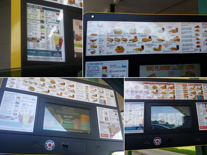 Sonic Drive-In Menu