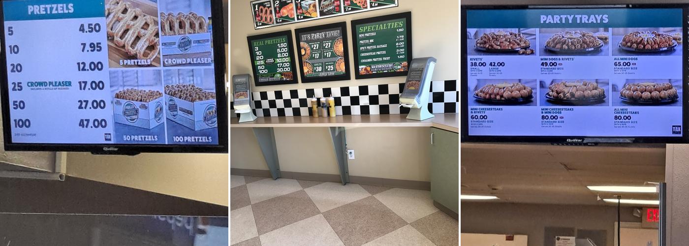 Philly Pretzel Factory Menu