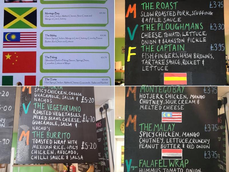 Pickle's Sandwich Bar Menu