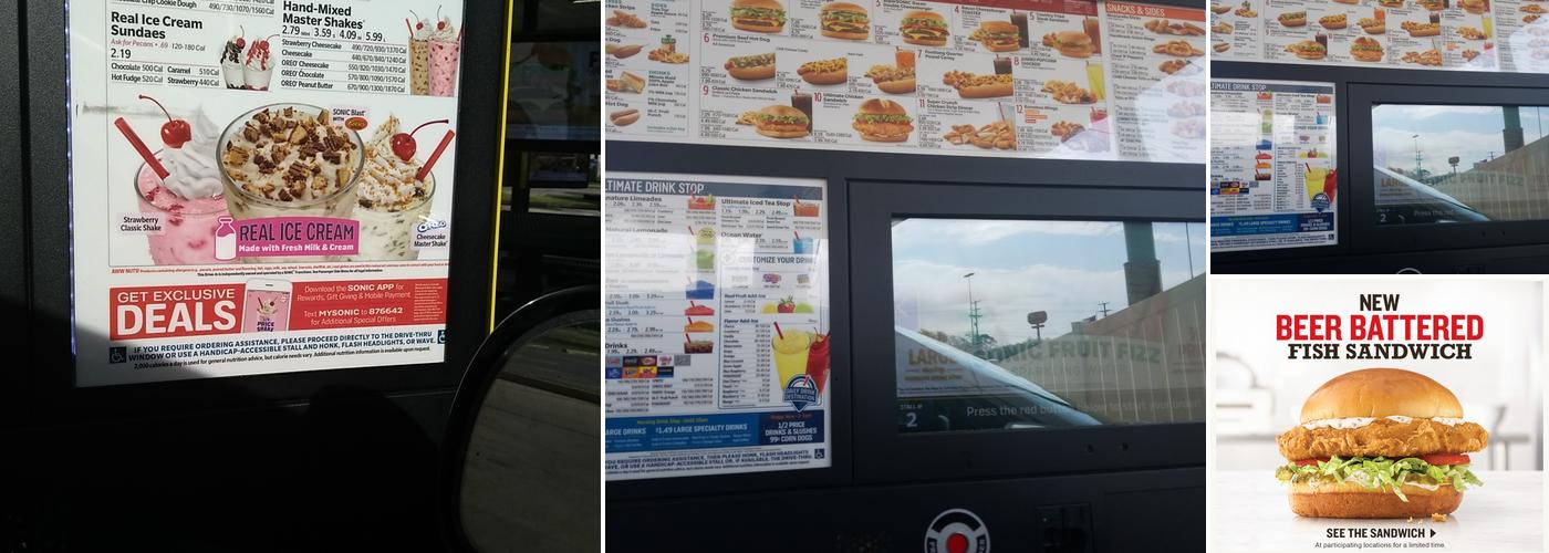 Sonic Drive-In Menu