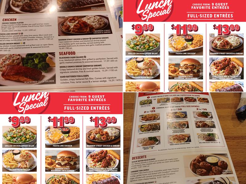 Applebee's Grill + Bar Menu