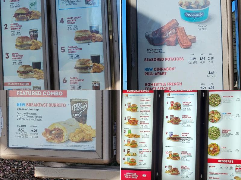 Wendy's Menu