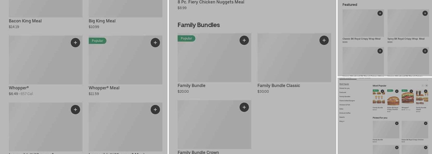 Burger King Menu
