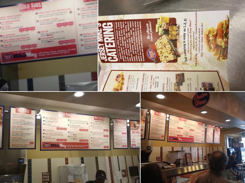 Jersey Mike's Subs Menu