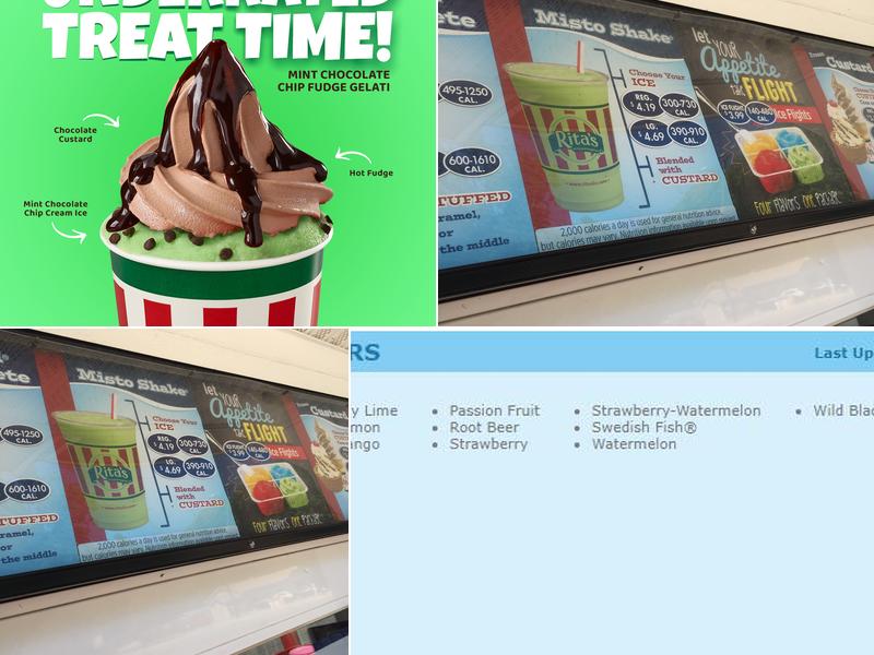 Rita's Italian Ice Menu