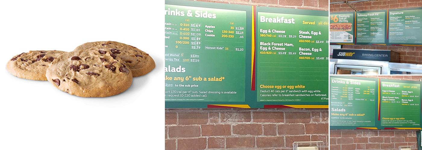 Subway Menu